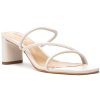 Women Schutz Sandals | Chessie Mid Sandal Pearl Leather