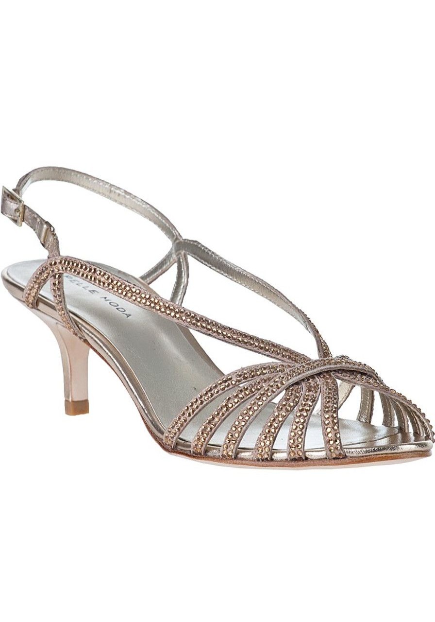 Women Pelle Moda Sandals | Firefly Evening Sandal Platinum Leather