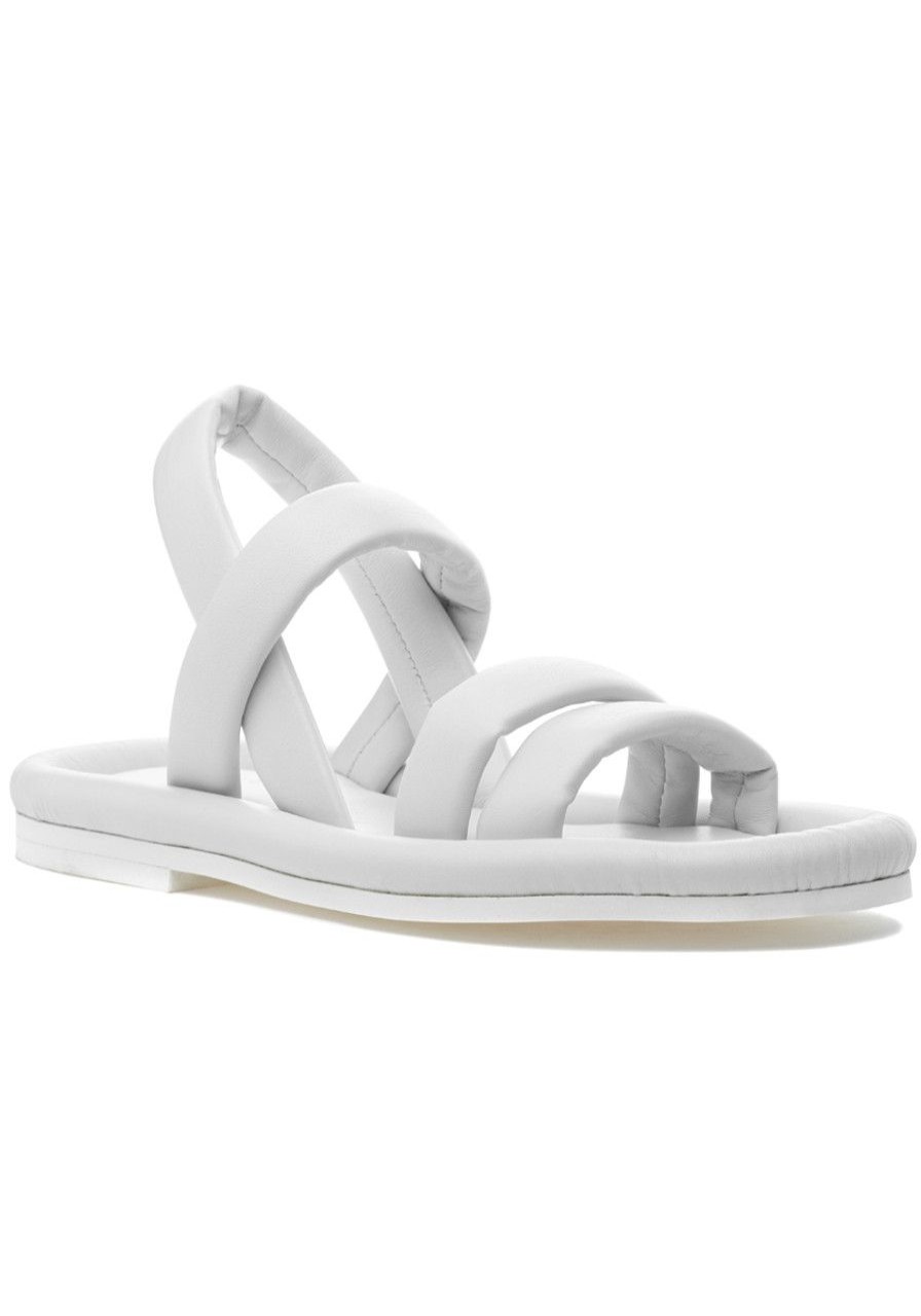 Women Del Carlo Sandals | Fluffy 10915 Sandal White