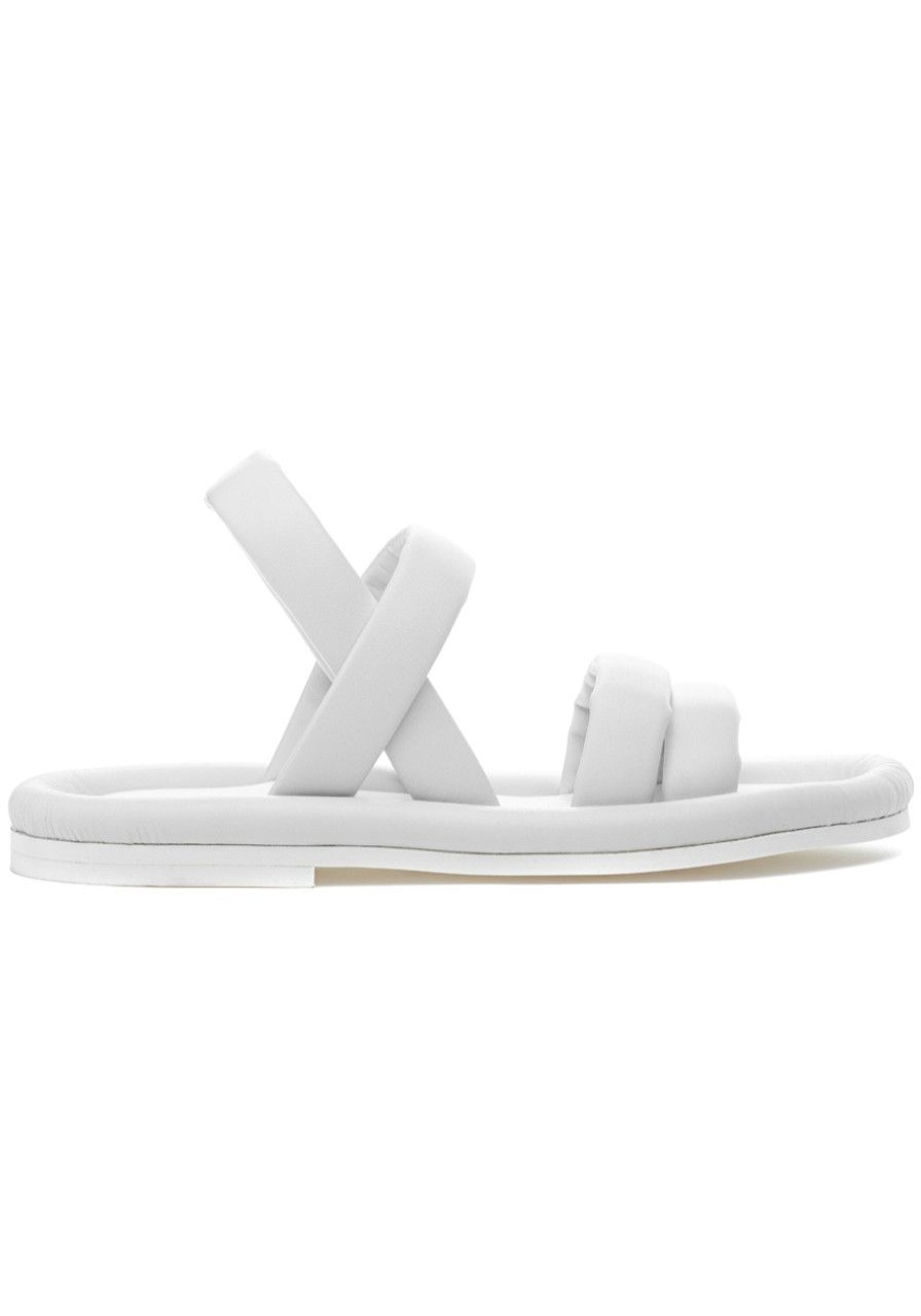 Women Del Carlo Sandals | Fluffy 10915 Sandal White