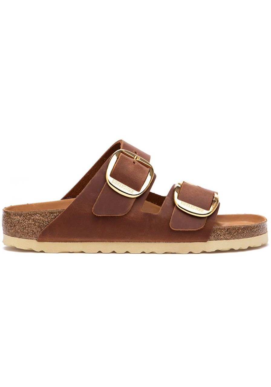Women Birkenstock Sandals | Arizona Big Buckle Cognac Leather
