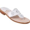 Women Jack Rogers Sandals | Palm Beach Thong Sandal White Leather