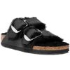 Women Birkenstock Sandals | Arizona Big Buckle Shearling Black