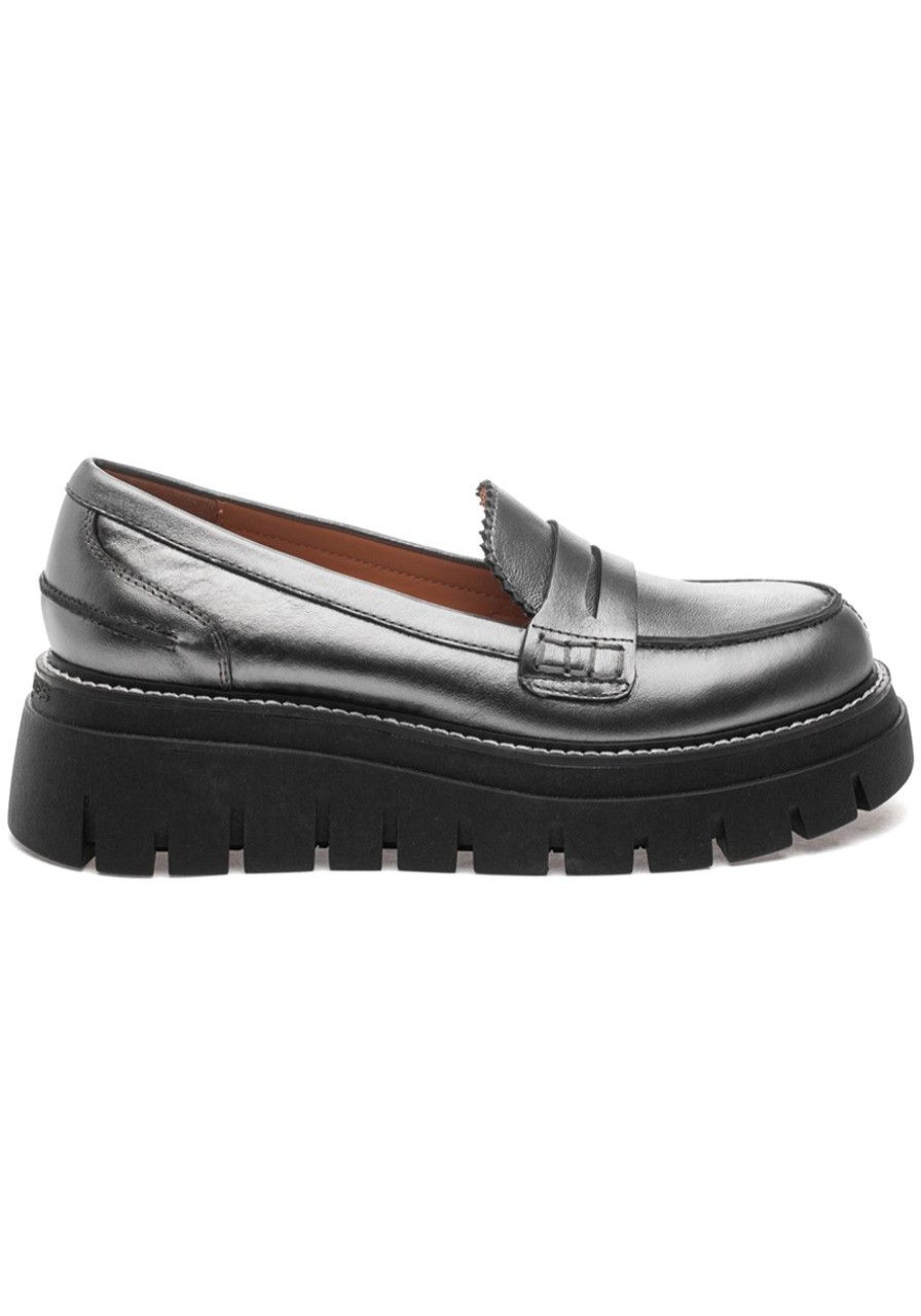 Women J/Slides Loafers & Oxfords | Tyler Loafer Pewter Leather