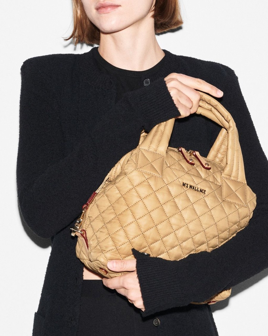 Women MZ Wallace Handbags Crossbody Bags | Small Sutton Deluxe Camel