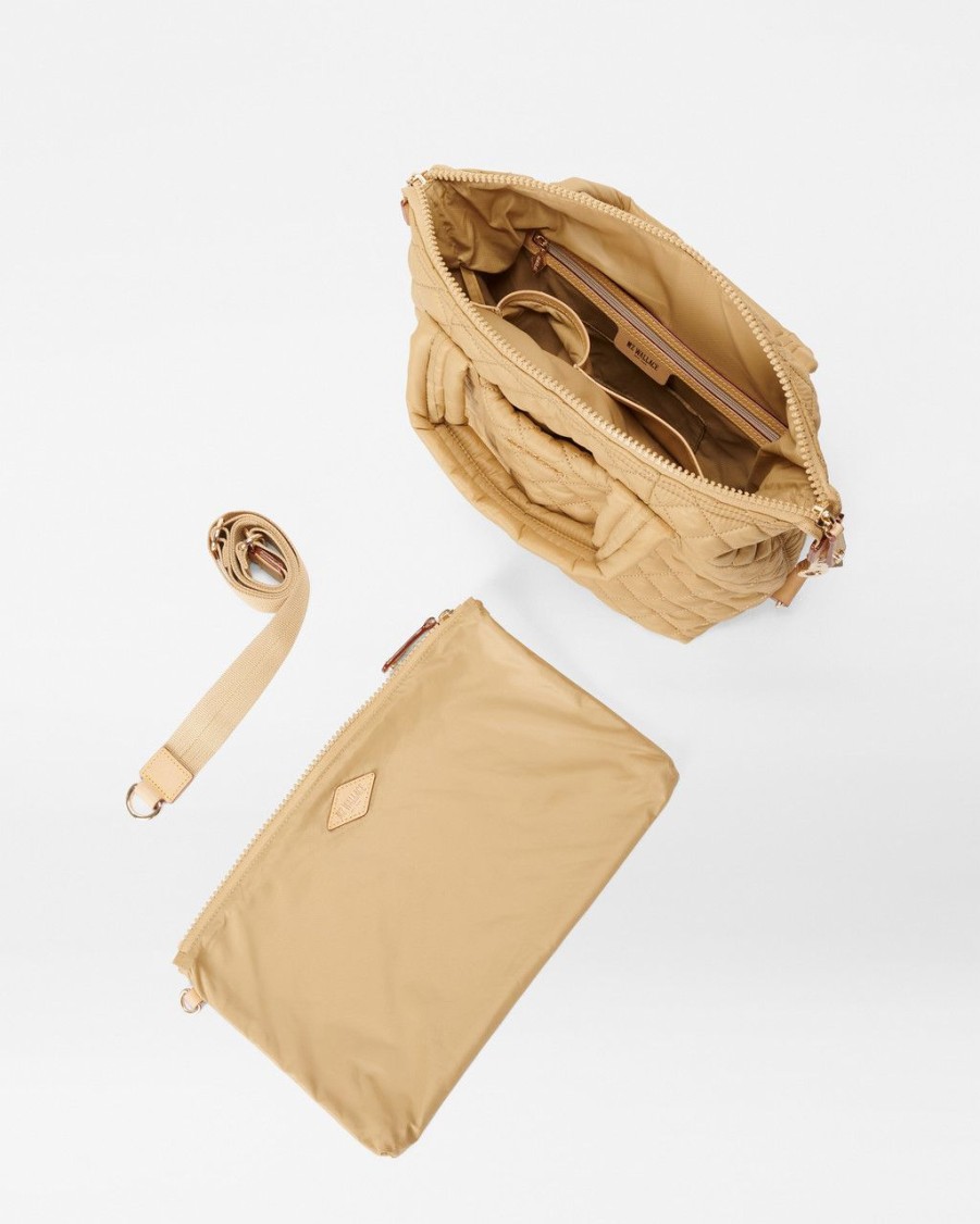 Women MZ Wallace Handbags Crossbody Bags | Small Sutton Deluxe Camel