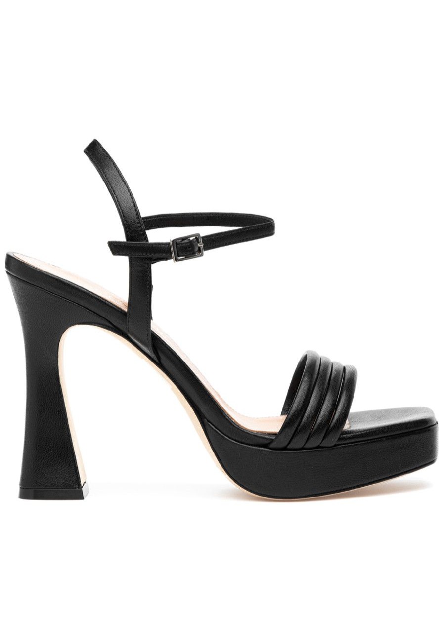 Women 275 Central Pumps | Czarnik Sandal Black Leather