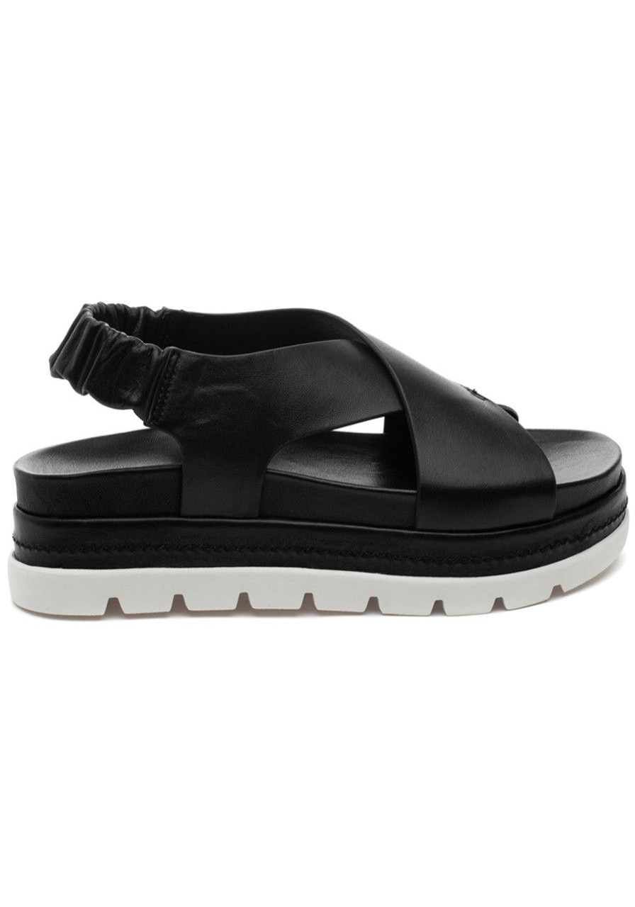 Women J/Slides Sandals | Resa Sandal Black Leather