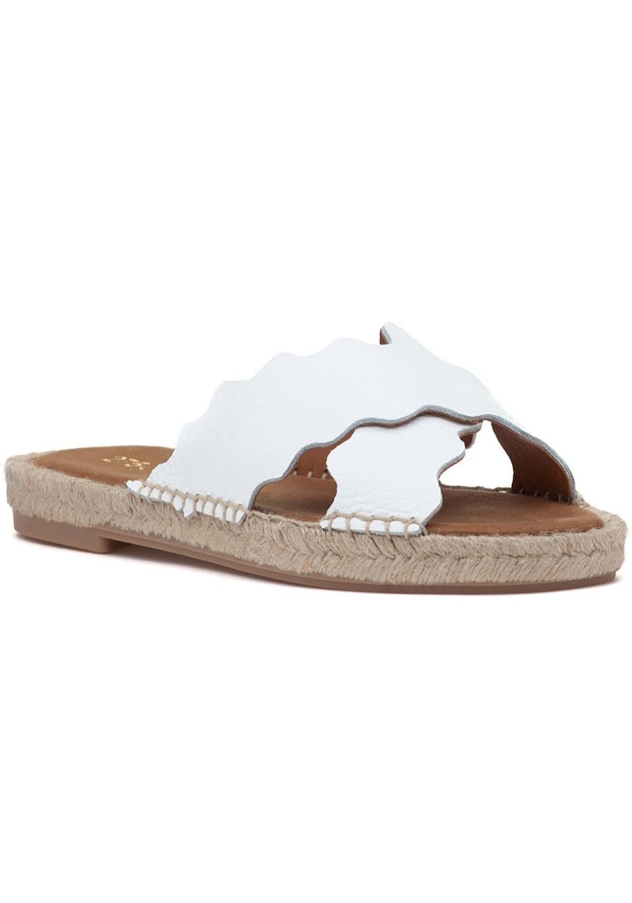 Women 275 Central Sandals | Mito-B Espadrille Sandal White Leather