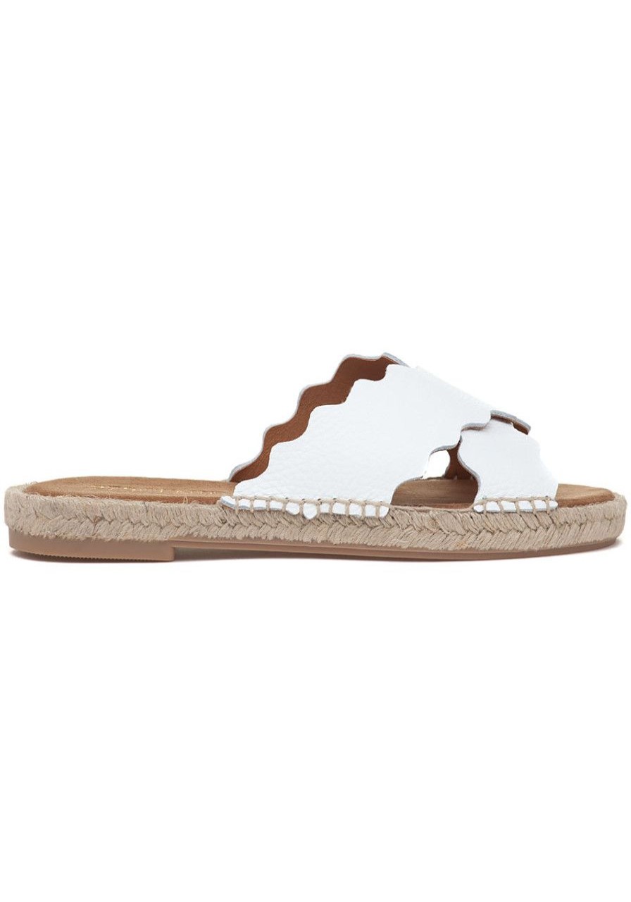 Women 275 Central Sandals | Mito-B Espadrille Sandal White Leather
