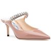 Women Jimmy Choo Mules & Clogs | Bing 65 Mule Ballet Pink Patent Leather