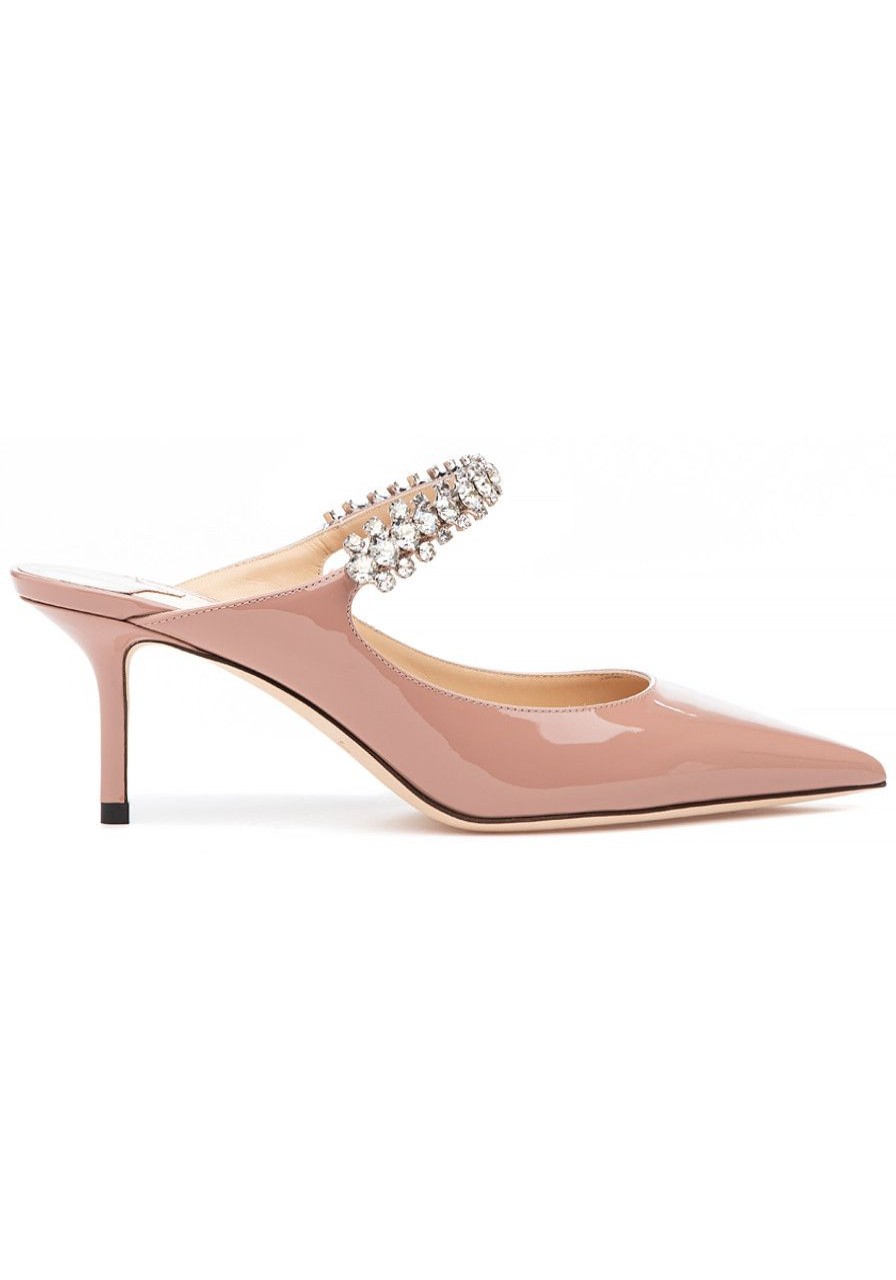 Women Jimmy Choo Mules & Clogs | Bing 65 Mule Ballet Pink Patent Leather