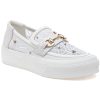 Women J/Slides Sneakers | Georgy Sneaker White Lace/Leather