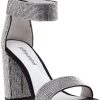 Women Jeffrey Campbell Sandals | Lindsay-Js Sandal Black Satin Silver
