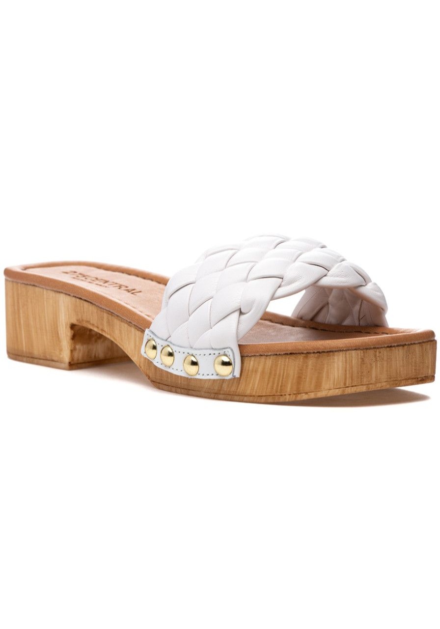 Women 275 Central Mules & Clogs | Piper Sandal White Leather