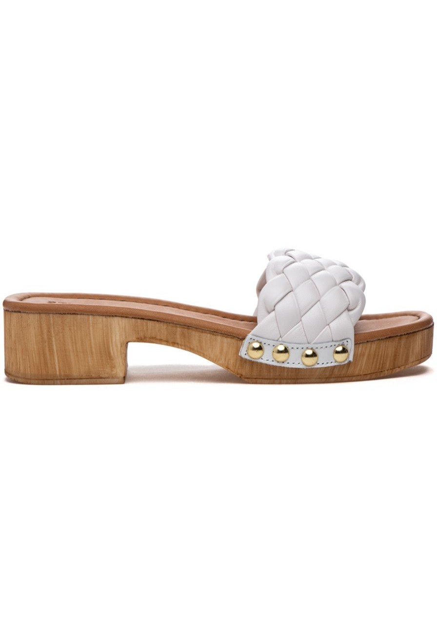 Women 275 Central Mules & Clogs | Piper Sandal White Leather