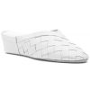 Women Jacques Levine Slippers | 4640 Woven Slipper White Leather