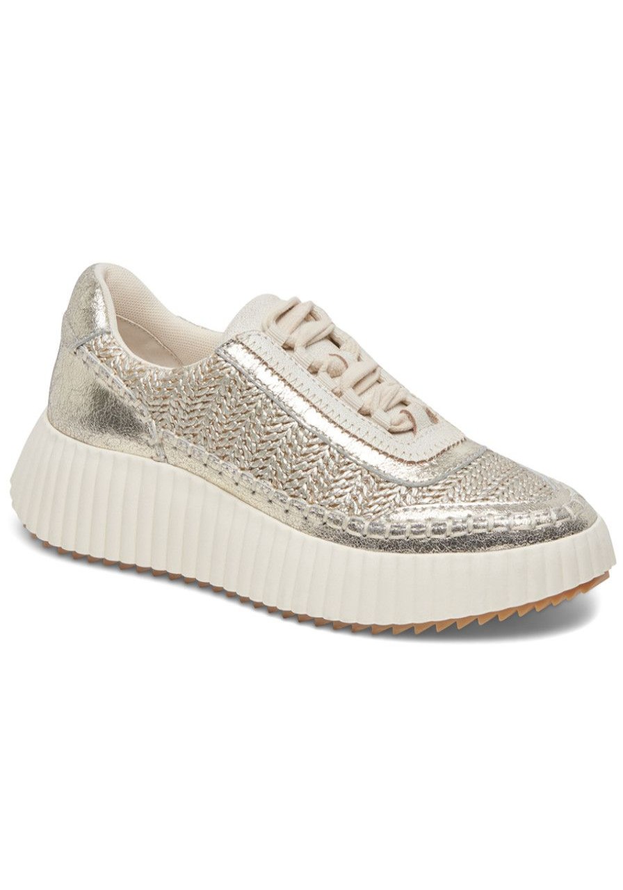 Women Dolce Vita Sneakers | Dolen Sneaker Gold Knit