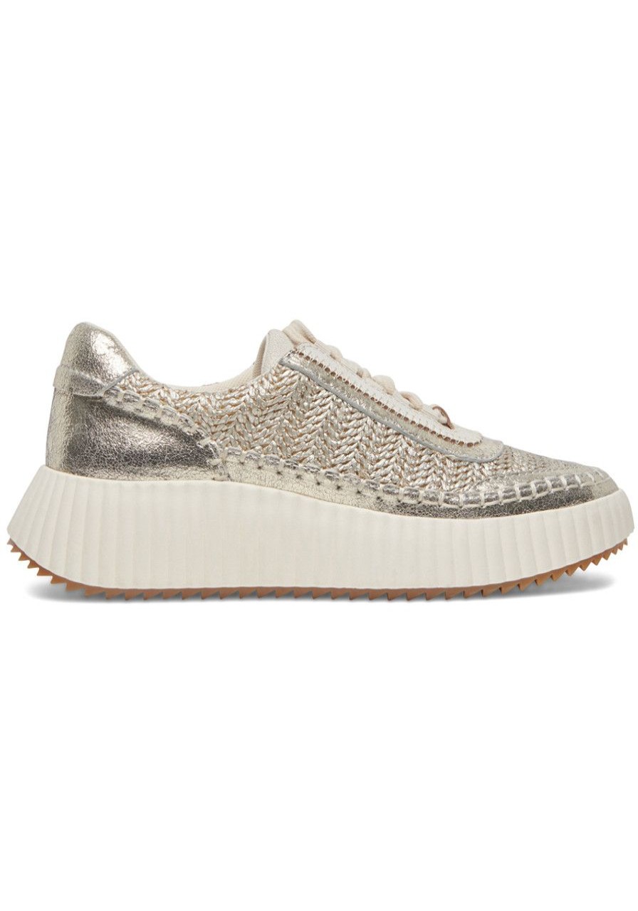 Women Dolce Vita Sneakers | Dolen Sneaker Gold Knit