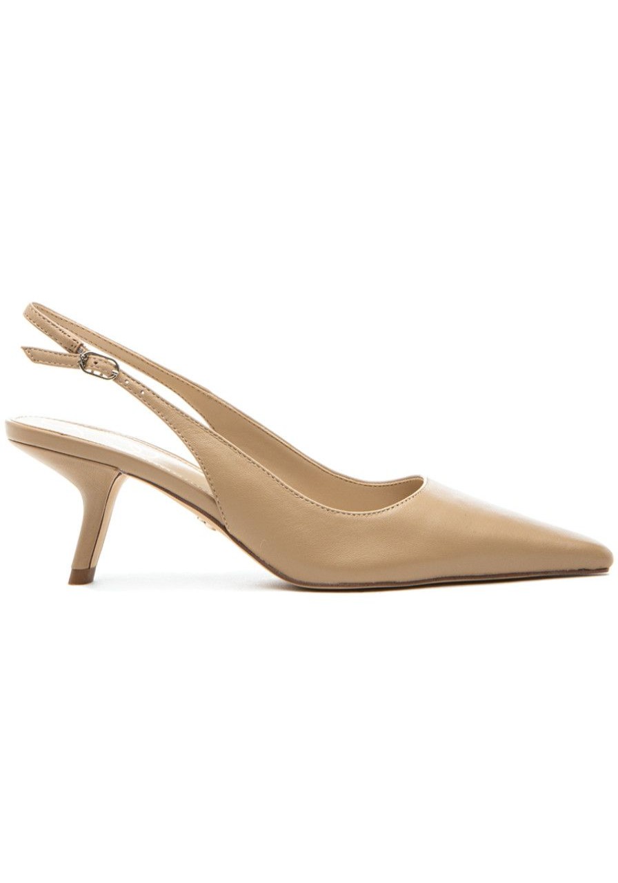 Women Sam Edelman Pumps | Bianka Sling Pump Beige Leather