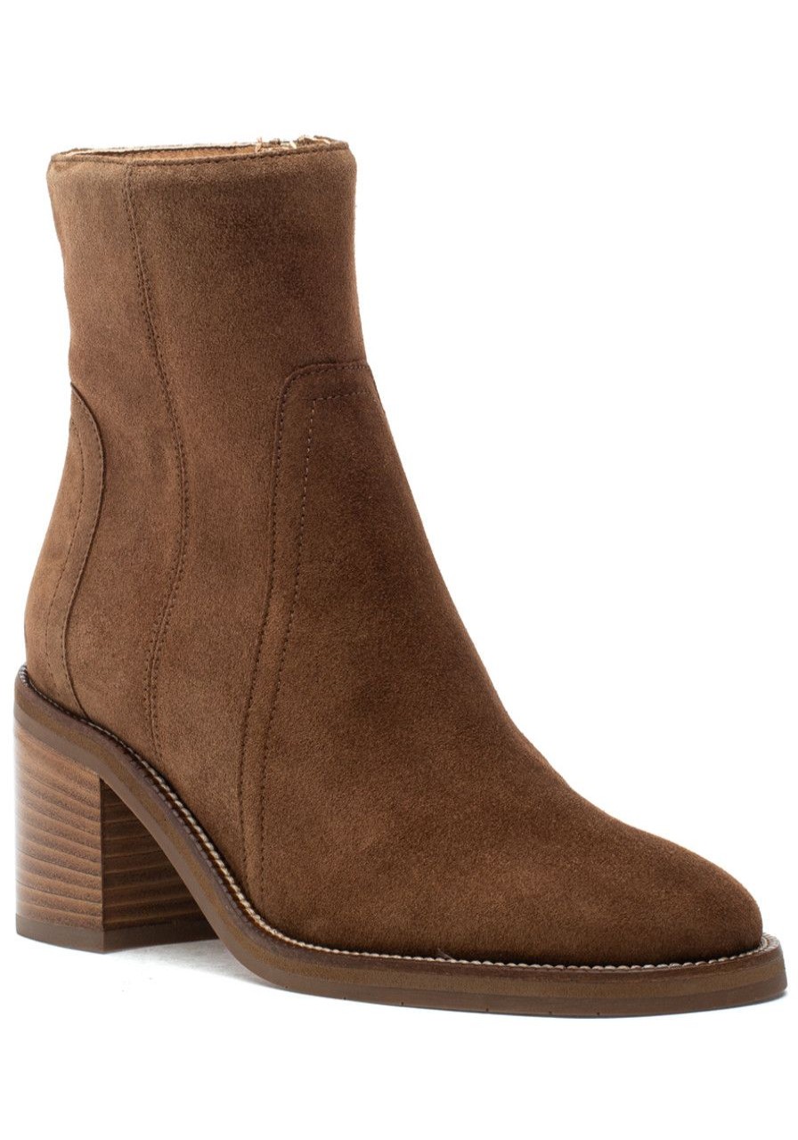Women Aquatalia Boots | Janella Boot Champagne Suede