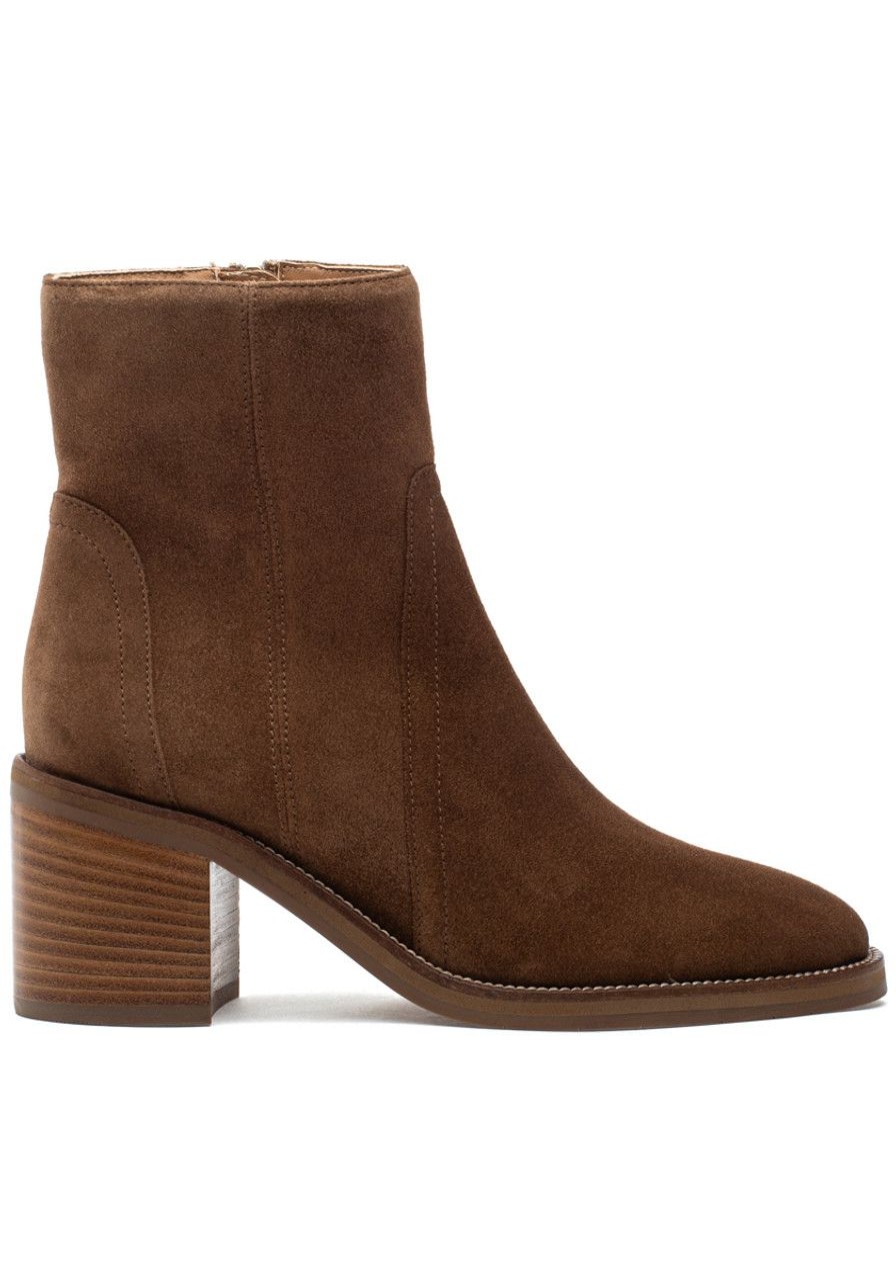 Women Aquatalia Boots | Janella Boot Champagne Suede