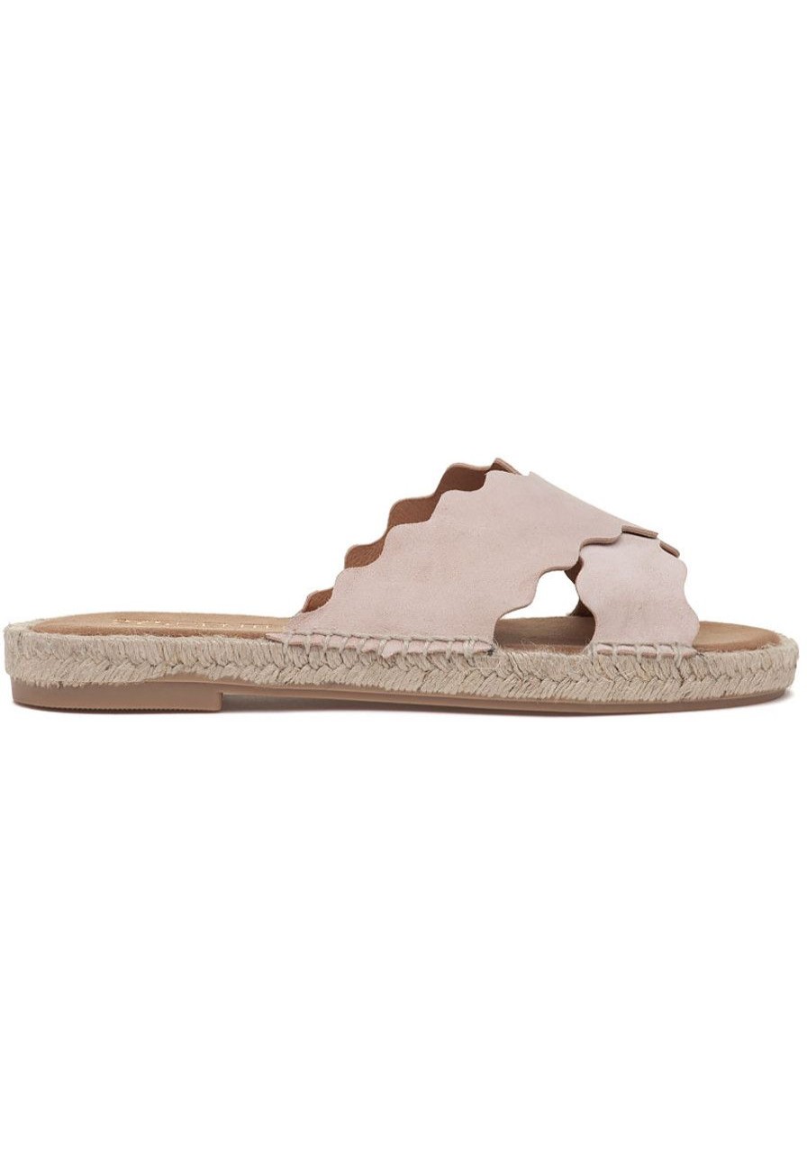 Women 275 Central Sandals | Mito-Bsm Espadrille Sandal Nude Suede