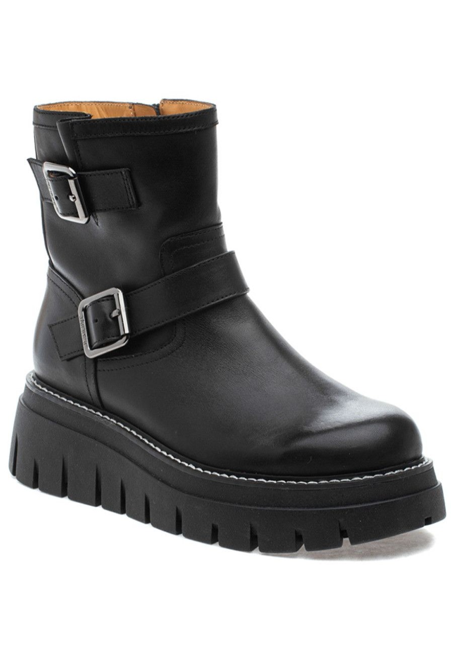 Women J/Slides Boots | Texas Boot Black Leather