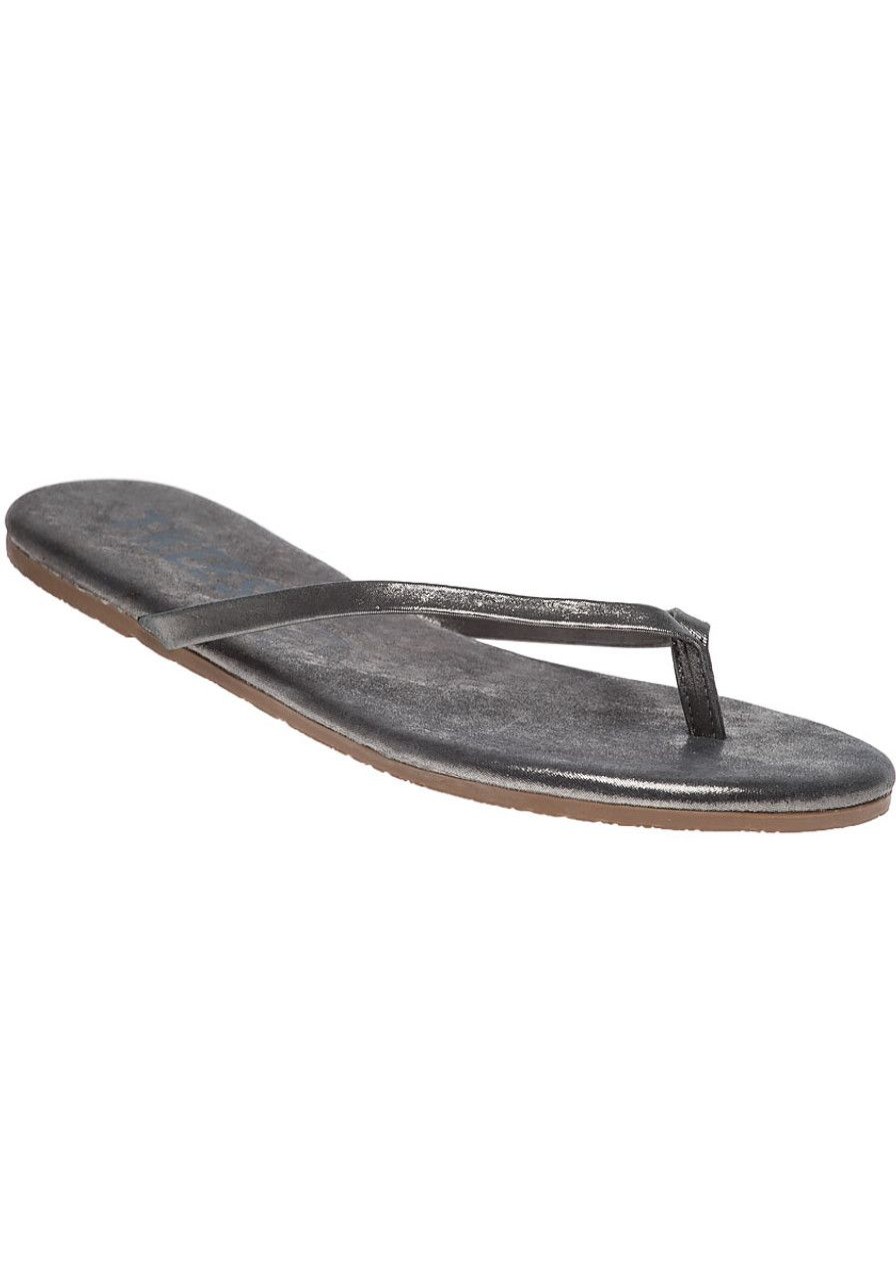 Women Tkees Sandals | Glitters Flip Flop Moonshine Pewter Leather