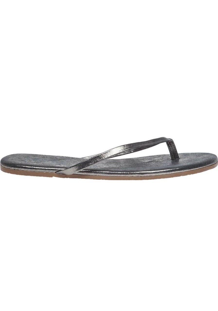 Women Tkees Sandals | Glitters Flip Flop Moonshine Pewter Leather