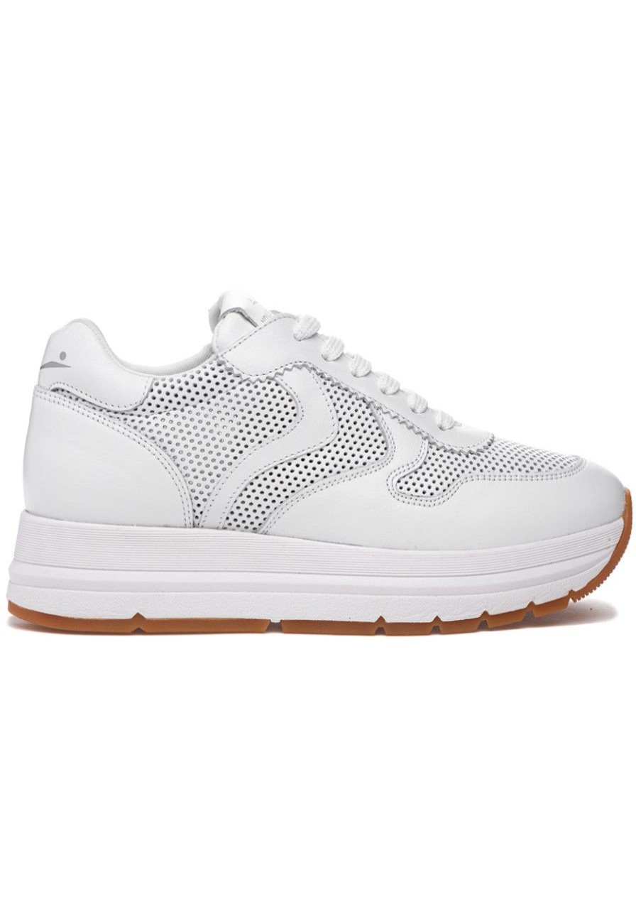 Women Voile Blanche Sneakers | Maran Perfy Sneaker White Leather