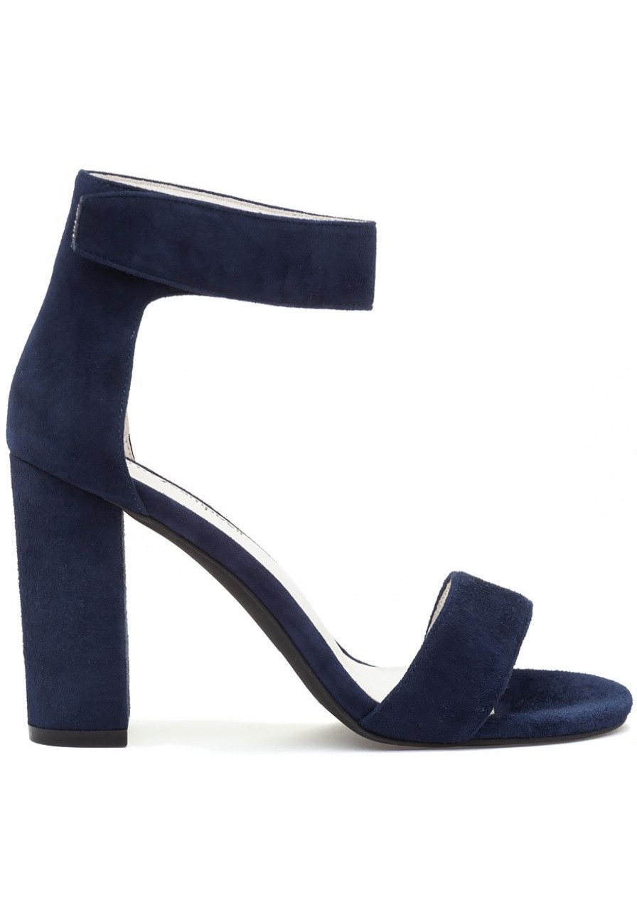 Women Jeffrey Campbell Sandals | Lindsay Sandal Navy Suede