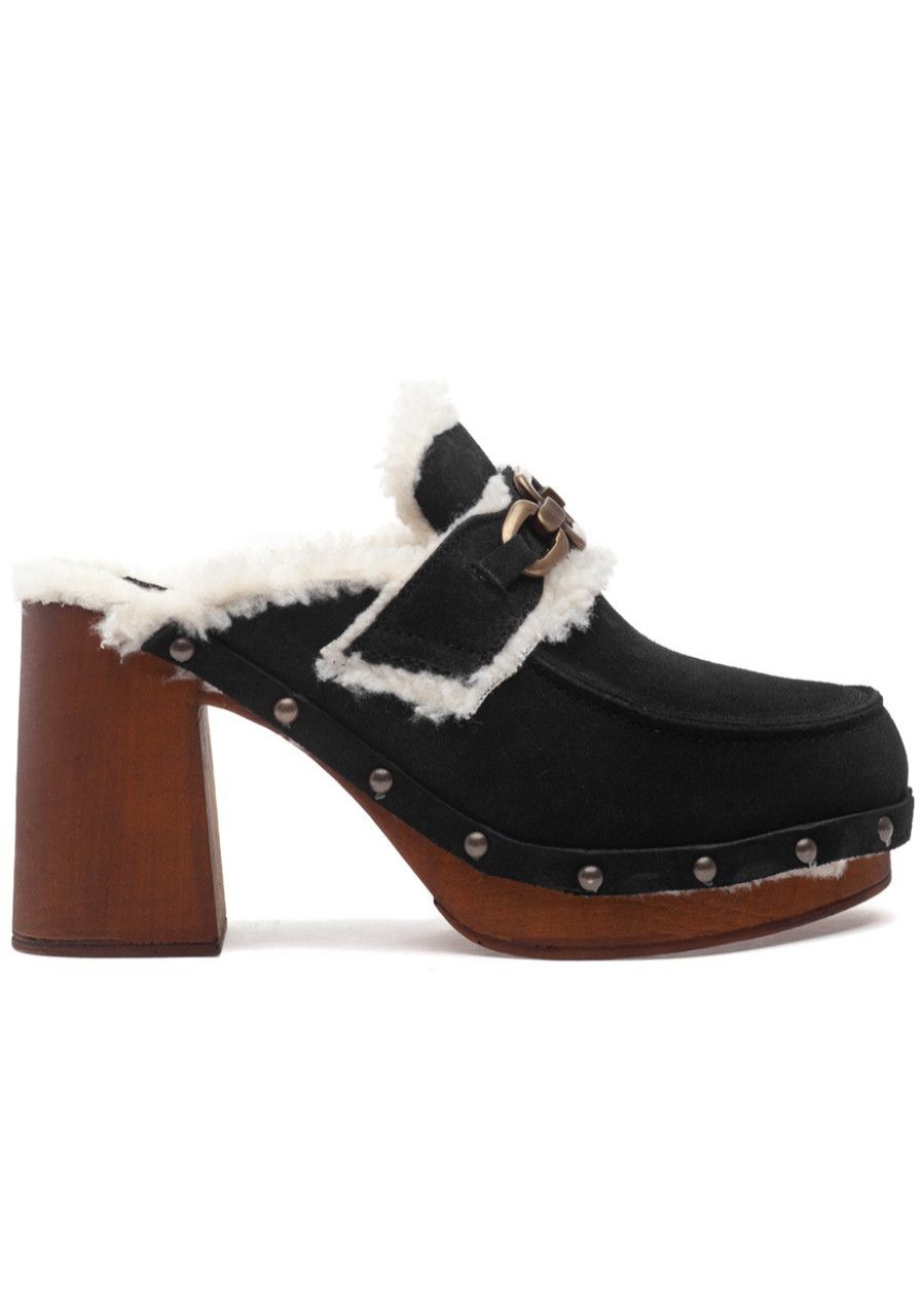 Women 275 Central Mules & Clogs | Sennett Clog Black Suede