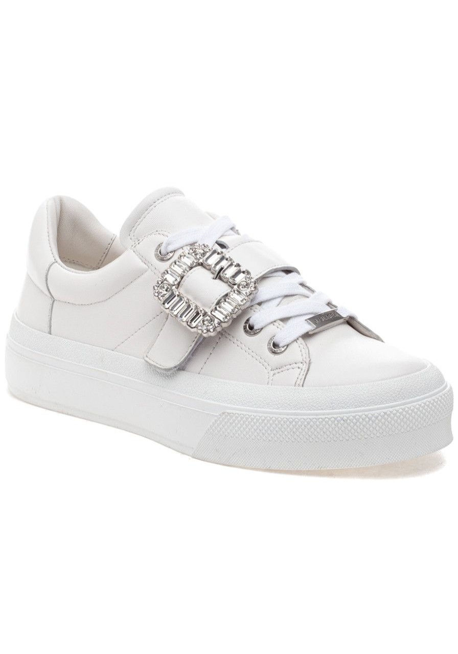 Women J/Slides Sneakers | Giddy Sneaker White Leather