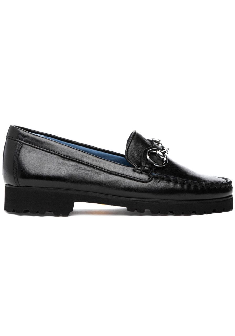 Women Robert Zur Loafers & Oxfords | Soho Loafer Black Leather