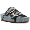 Women Loeffler Randall Sandals | Theo Sandal Light Blue Raffia