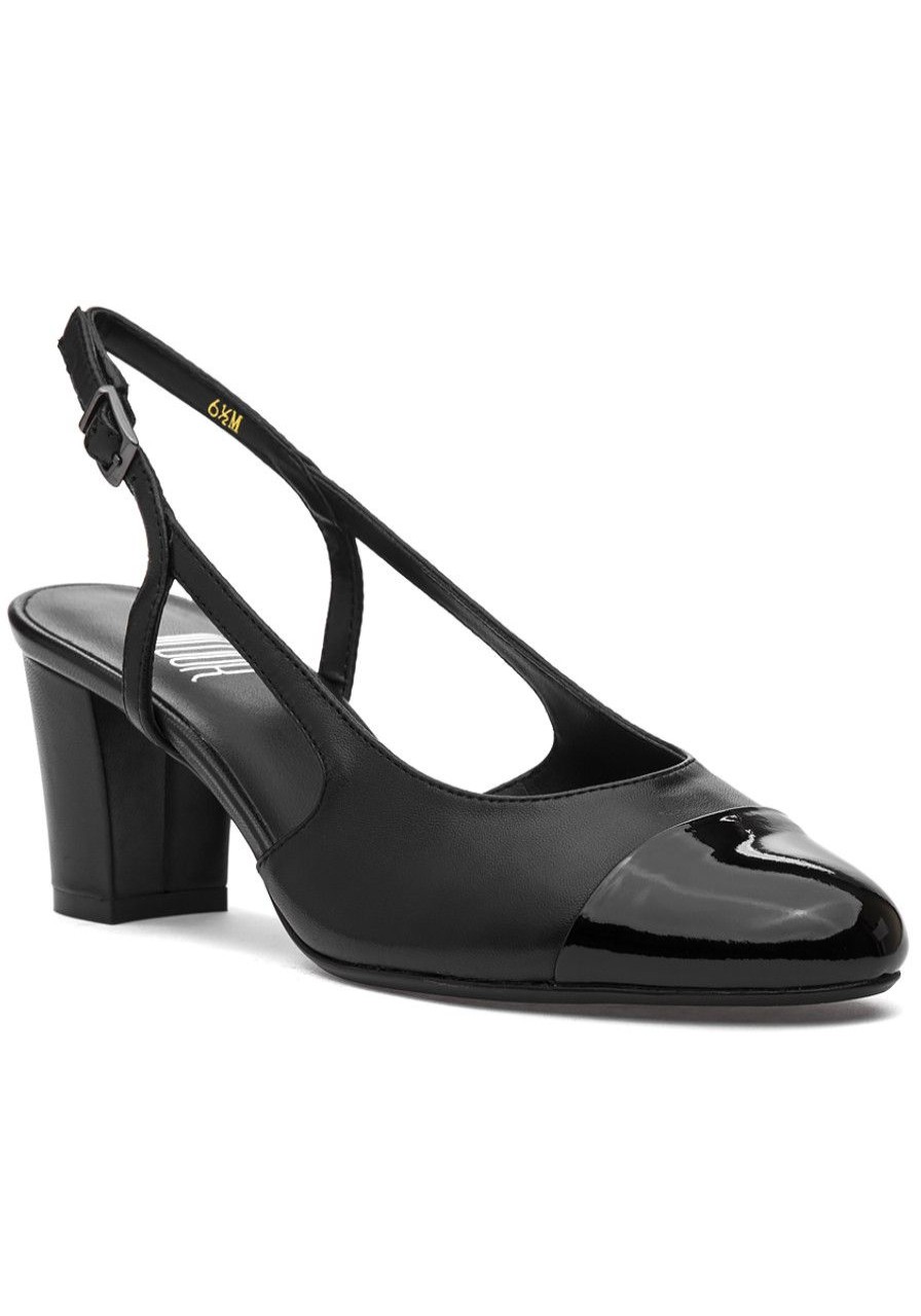 Women Jildor Pumps | Drew Pump Black Nappa Patent