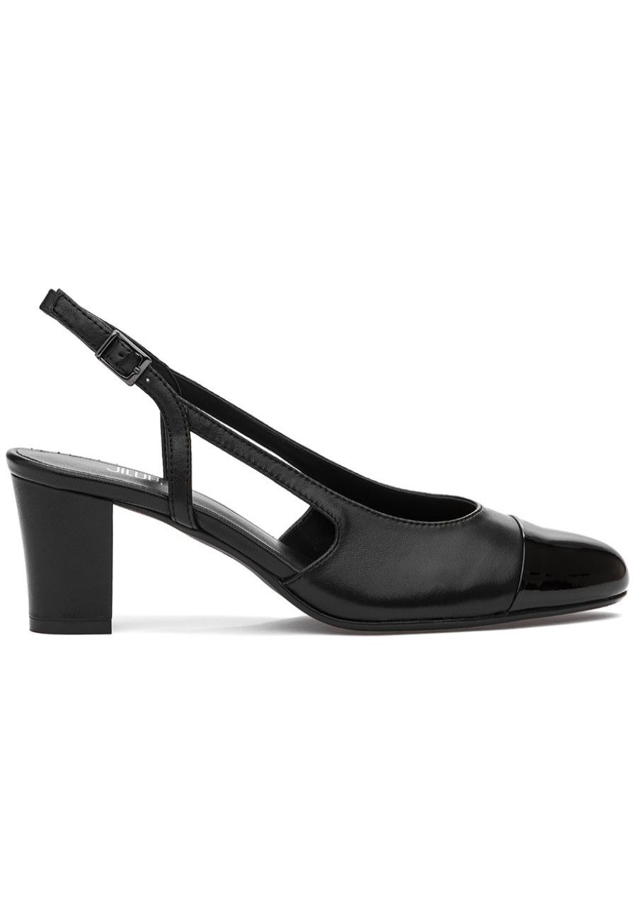Women Jildor Pumps | Drew Pump Black Nappa Patent