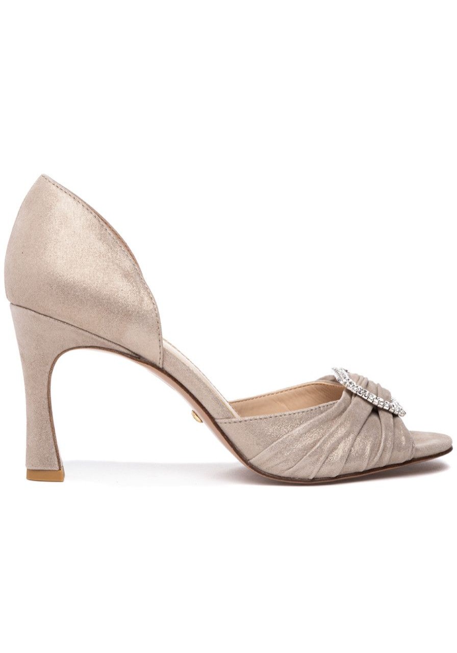 Women Pelle Moda Pumps | Huxley Pump Dark Taupe Suede