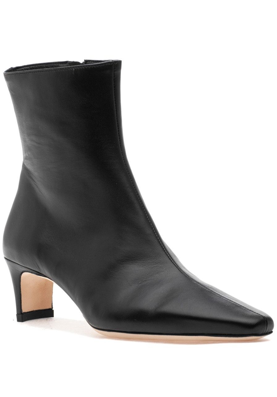 Women Staud Boots | Wally Ankle Boot Black Leather