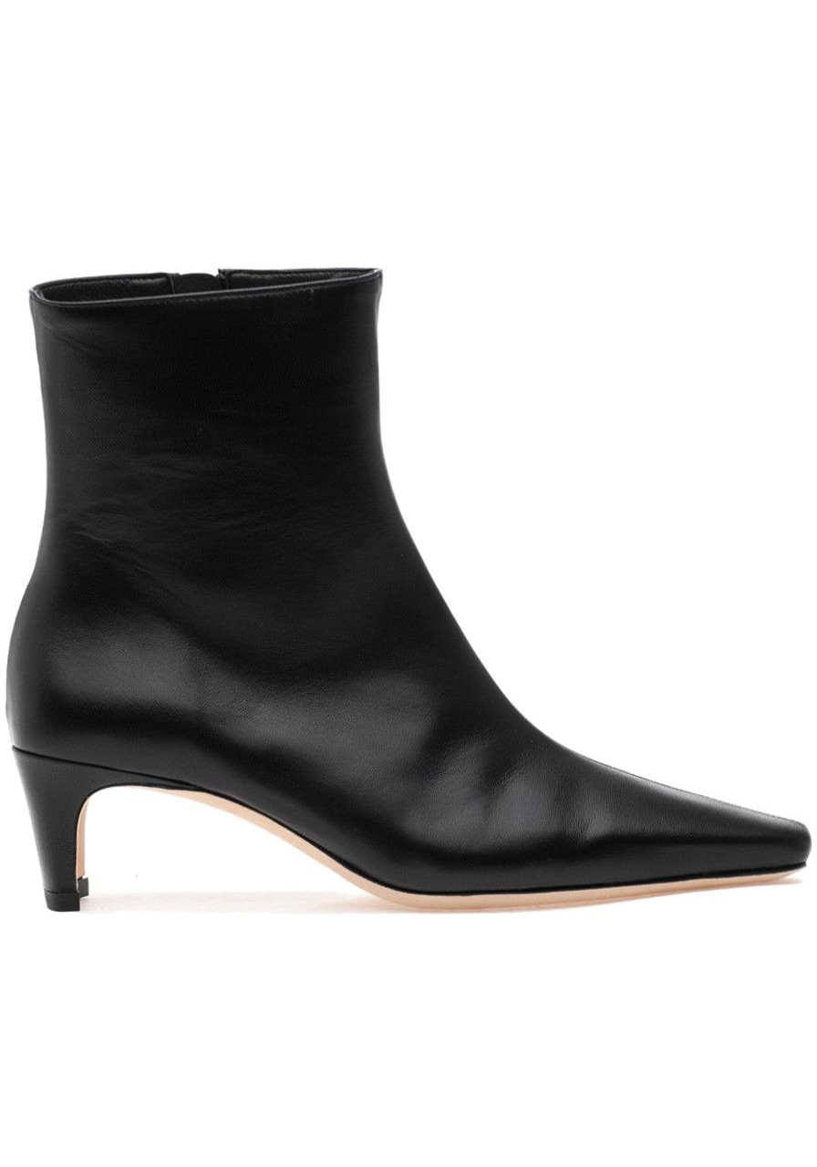Women Staud Boots | Wally Ankle Boot Black Leather
