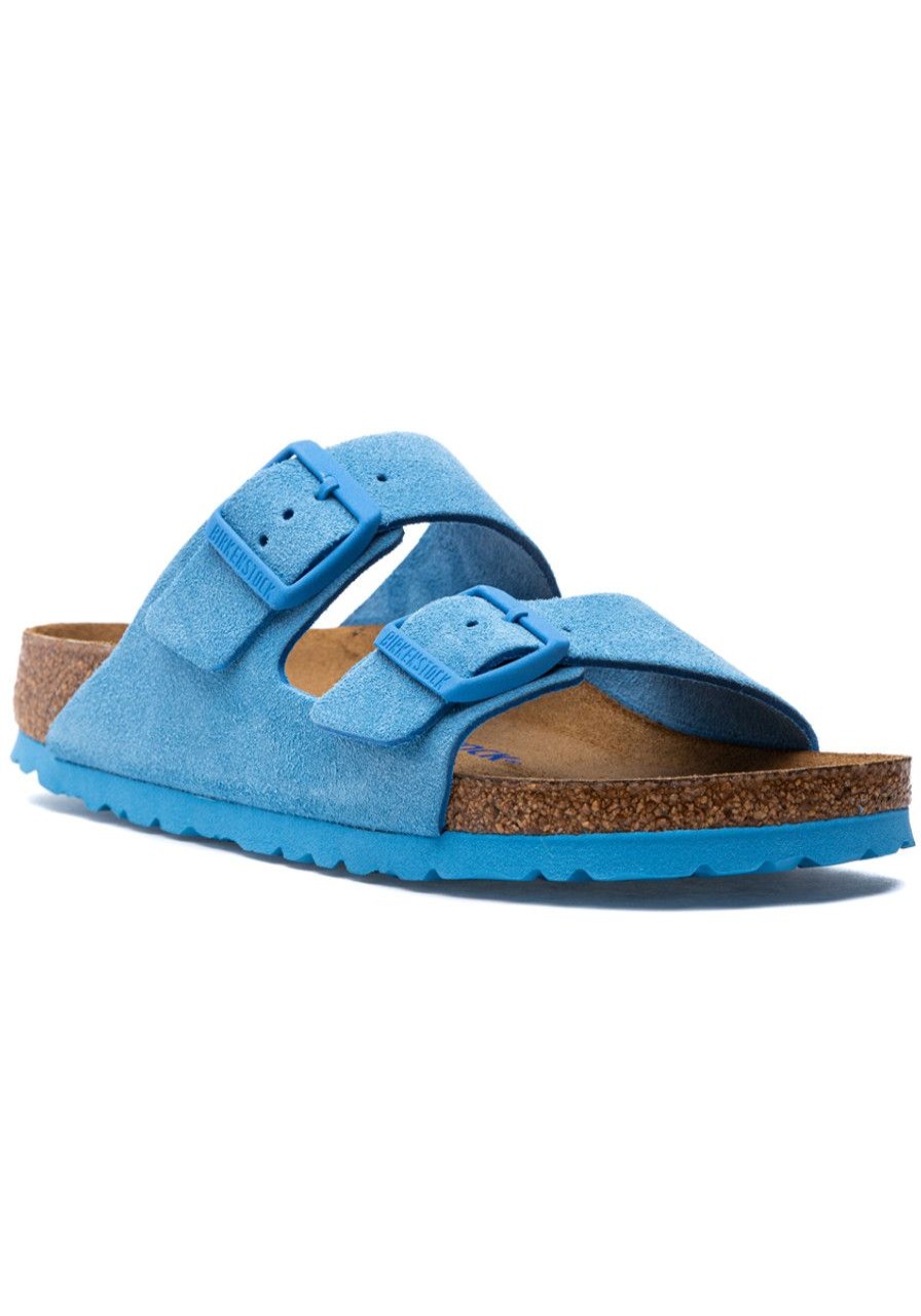 Women Birkenstock Sandals | Arizona Sandal Sky Blue Suede