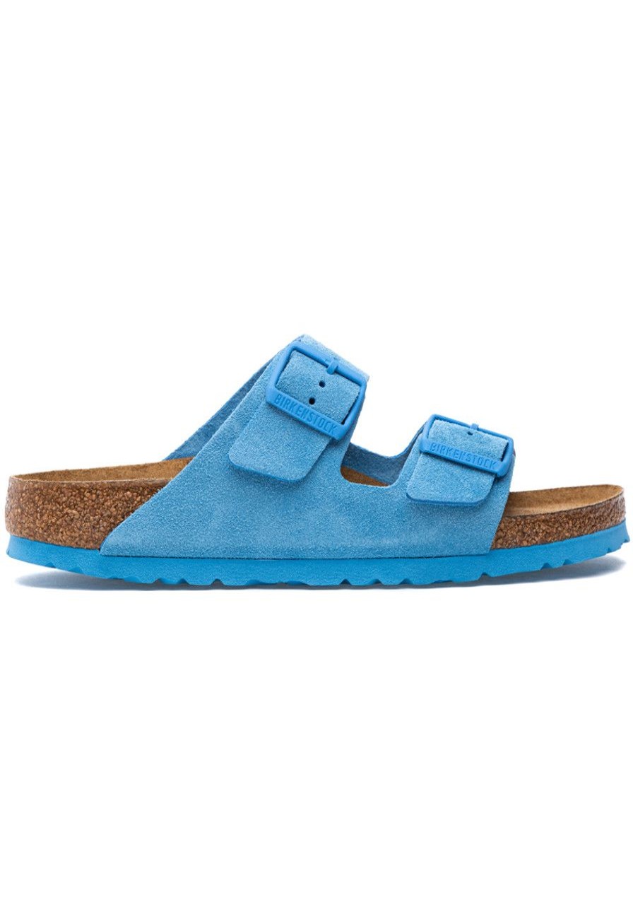 Women Birkenstock Sandals | Arizona Sandal Sky Blue Suede