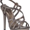 Women Pelle Moda Sandals | Flirt Evening Sandal Pewter Leather