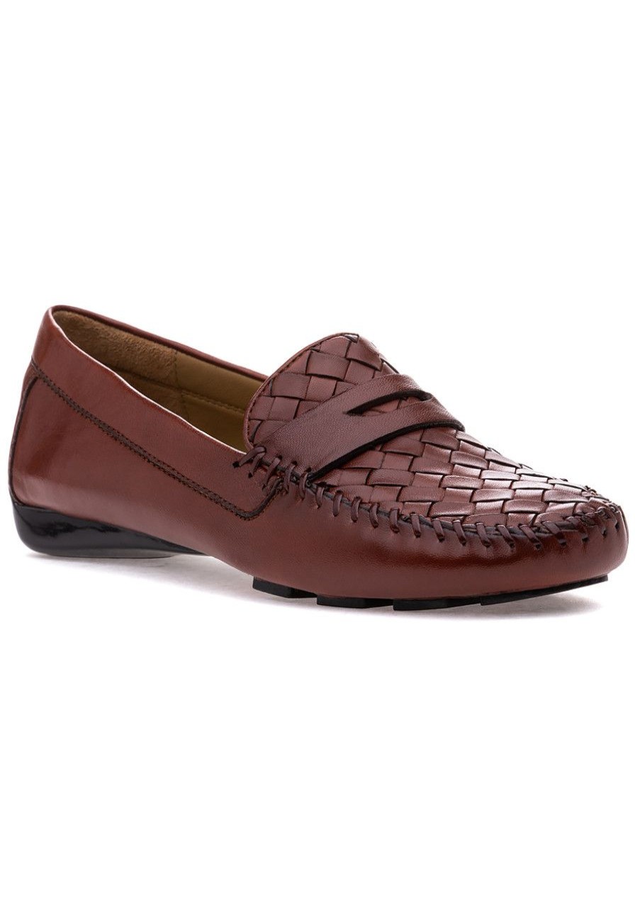 Women Robert Zur Loafers & Oxfords | Petra Loafer Luggage Leather