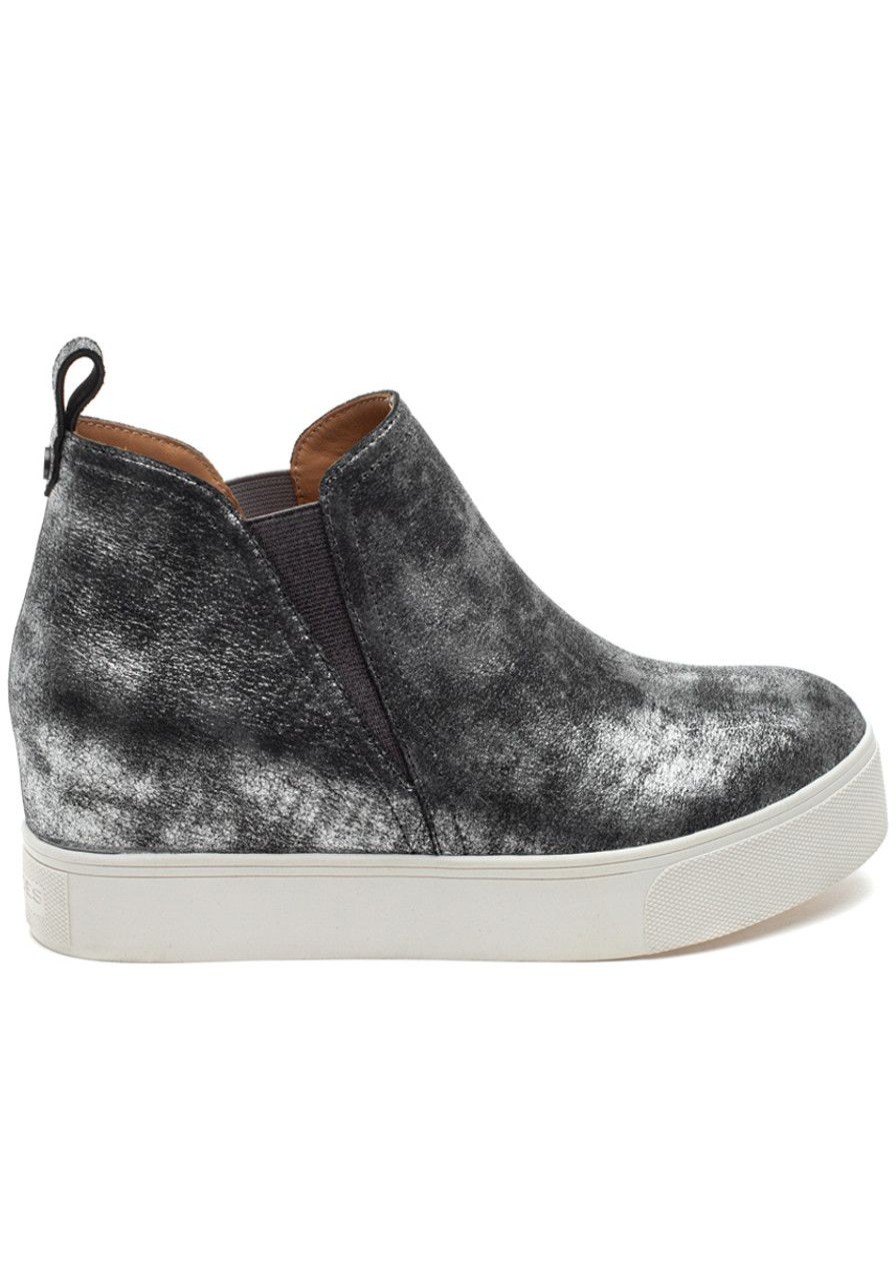Women J/Slides Boots | Silvie Boot Black/Pewter Metallic Leather