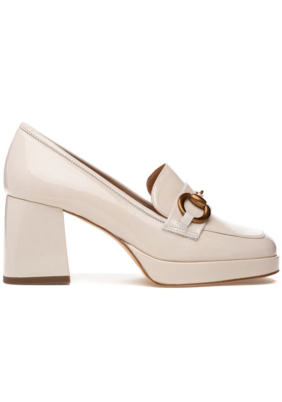 Women 275 Central Loafers & Oxfords | Cal Loafer Pump Bone Patent Leather