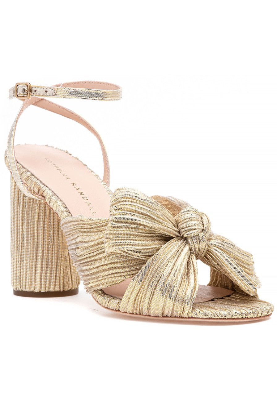 Women Loeffler Randall Sandals | Camellia Sandal Platinum