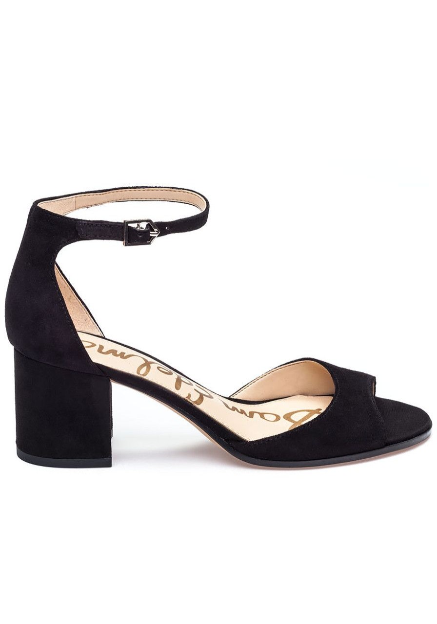 Women Sam Edelman Sandals | Susie Black Suede Sandal