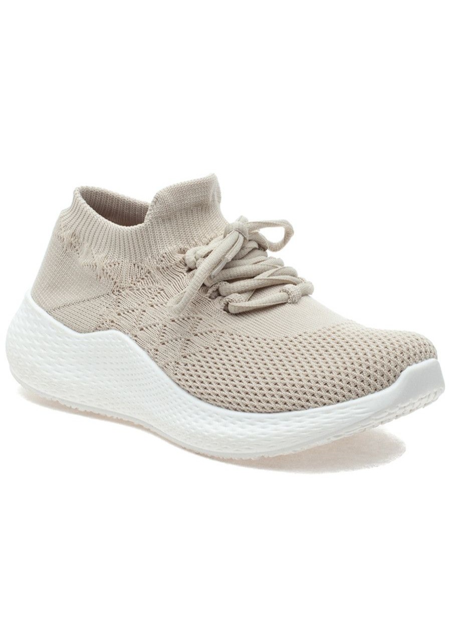 Women Urban Sport Sneakers | Unicorn Sneaker Beige Knit